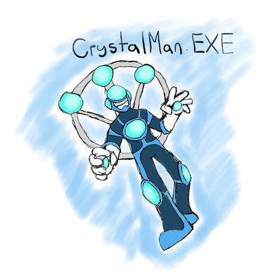 CrystalMan EXE by RuinedTemples22
A stylish Navi version of CrystalMan, the crystal balls on his back are said to represent the past, present, and future.
