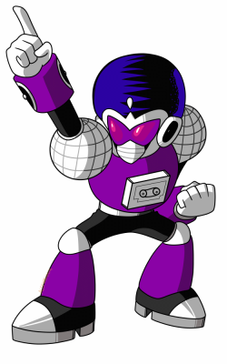 Disco Man by Alex
Out of nowhere, I was surprised by this awesome rendition of one of my custom Robot Masters, Disco Man, with word that more would follow.  It's awesome to see them come to life like this ^_^
