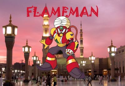 Flame Man by Henry
I always did like Flame Man's style.  The theme, the look...  He definitely gets style points for it all.
