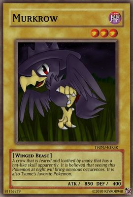 Murkrow by KevROB948
I always did like Murkrow.  Probably one of my favorite Johto breeds.
