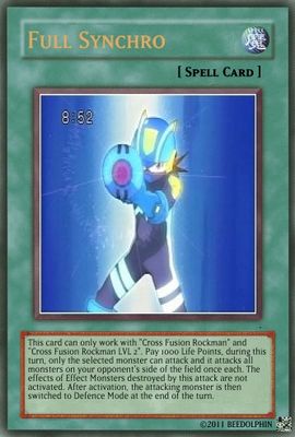 Full Synchro by beedolphin
In the anime, Full Synchro worked a lot differently than it did in the games.  Essentially, Full Synchro tended to be the "heroes win now" button.  However, it did take a lot of energy to pull it off and once the effects wore off... well, that's the trouble with it.
