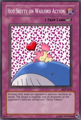 Hot Skitty on Wailord Action by KevROB948
Yes, Skitty and Wailord are in the same breeding group...  The less thought about that, the better....
