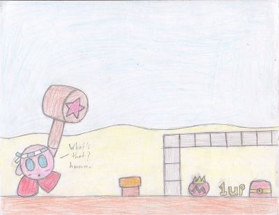 Hammer Kirby by GoldNTearuka
Ah, the hammer, favorite ability of a certain feline friend of mine.
