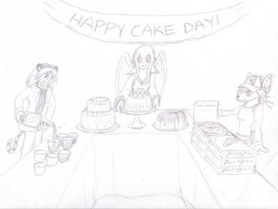 Happy Cake Day!
Why wait for a holiday to have a party?  Make every day a celebration!  Aura (c) C. Hersey, Nicole and Tony (c) R. Mythril
