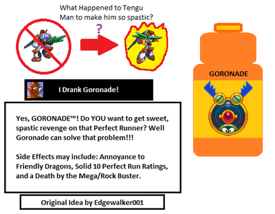 How Goronade Changed Tengu Man's Life by jeffrey
With credit to Edgewalker001 for the original concept, we now know how Tengu Man ended up becoming so much more problematic in his second appearance.
