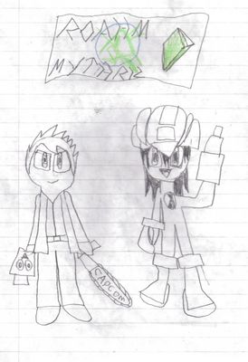 Hunters by Drew
Here we have two hunters of very different sorts : the virus-hunting Megaman.EXE, and the zombie-hunting Frank West.
