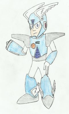 Hurricane Man v2 by 11Natrium
Here we have a wind based Robot Master.  Possibly a rival of Tornado Man?
