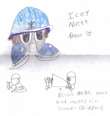 Icy Met by Drew
Truly an adorable creation, we have here an icy Mettaur.  It skates, it breathes ice, and is freaking adorable.
