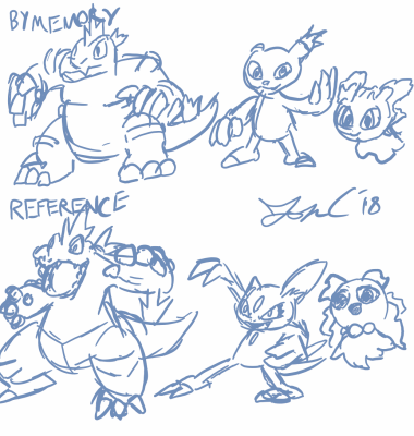 Johto Faves from Memory Part 1 by Jon Causith
Half of my team of favorite Johto breeds, done by memory!
