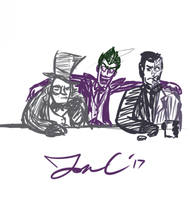Joker and Co by Jon Causith
As major as these three are, I was always more a fan of the Riddler myself.
