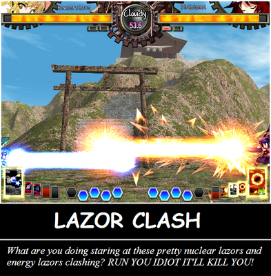 Lazor Clash by Bowserslave
The instinct is to run.... but it's so pretty.....
