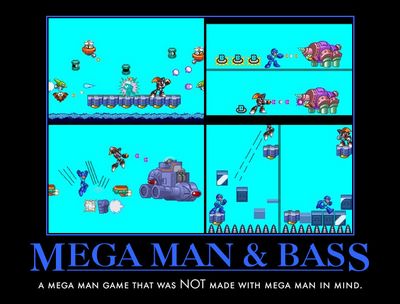 Mega Man & Bass by LuigiMan200
It seems LuigiMan200 came to the same conclusion as Pink and I : MM&B was definitely NOT made with Mega Man in mind.

