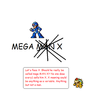 Mega X by Bowserslave
Whatever manliness is quantified as... yeah, I just call him X too...
