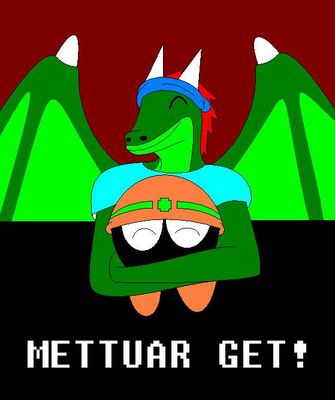 Mettaur Get! by SilverKazeNinja
Yay, I have an adorable Mettaur to hug!  And... yes, I would, too.  They're adorable!
