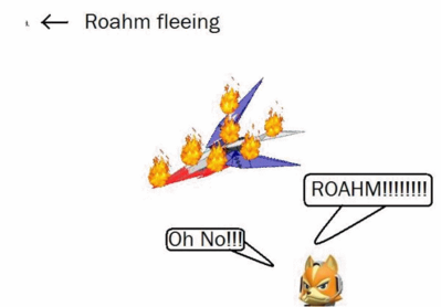 Roahm Crashed my Arwings by LTFC1992
Hey, I warned you, I do my OWN flying!  I have wings after all.  NEVER let me pilot something like this!
