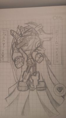 Roahm and JewelMan EXE by NeroGB
Here we have me as a net op, with JewelMan.EXE!  A bit of a bulkier look for him, but hey, with how different a lot of Navis are from their Robot Master counterparts, anything is possible!
