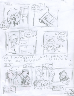 SH3 Random Doodles 2 by Bailey Cowell-fong
Heather's seemingly got some issues with doing things the obvious way...  Of course, that's not without precedent... is it, Harry?
