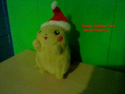 Santa Pikachu by KevROB948
Happy Holidays from Santa Pikachu, the cutest, highest voltage holiday icon ever.
