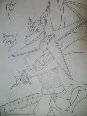 Shadow Roahm by IrukaAoi
Much as she created Robot Master styled armors for herself, IrukaAoi was nice enough to create one for me!  Thus, here I am in Shadow Man themed armor.  I quite like the stylish design ^_^

