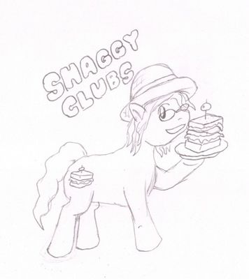 Shaggy Clubs
So Shagg wanted me to draw more ponies.  Thus, more ponies there are.  Shagg, you are a pony.  Be careful what you wish for!.... or something!
