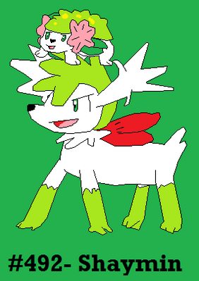 Shaymin by Dragoonknight717
Shaymin is perhaps one of the cutest even Pokemon out there.  Mew still gives it a run for its money, but c'mon, a cute little shy grass hedgehog?  Yes please.
