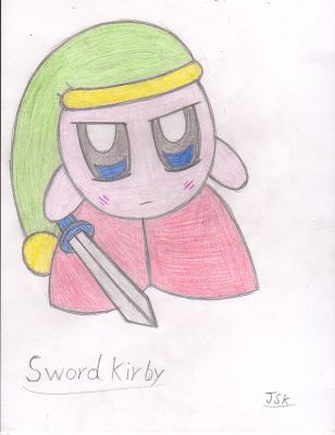 Sword Kirby by GoldNTearuka
Straightforward as it may be, Sword is still one of my favorite abilities.
