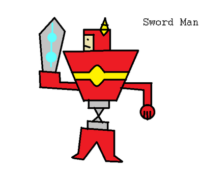 Sword Man by ItalianRobot
Something about the style makes me think of Katamari Damacy.  Katamari Man!  Master of Katamari!
