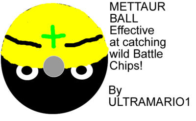 The Mettaur Ball by ULTRAMARIO1
Another capture ball type which makes it easy to capture battle chips...  I could use some of these...
