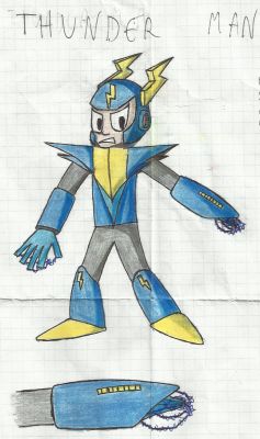 Thunder Man by Natrium
Another new Robot Master, this one seems to have a liking of electronica music and has quite the charged personality, but is also quite loyal.
