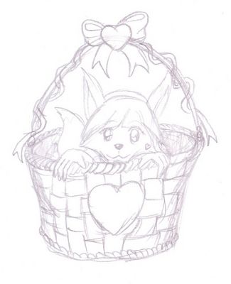 Velicalibasket
My friend and I got into a discussion about baskets.  It is my opinion that baskets seem to make things cuter.  So we put Azuri in a big basket.  You be the judge.  Azuri (c) C.Hersey
