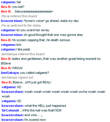 iscribble Chat by GandWatch
Sometimes, a conversation just goes so crazy that you have to capture it X)
