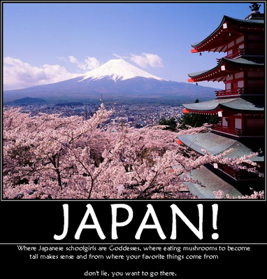 Japan by GandWatch
....Yeah, I admit it...  I would like to visit Japan sometime, seems like it would be a cool place to at least check out.
