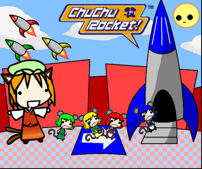 Chu Chu Rocket by GandWatch
Well, Nazrin and Chen DO have the whole "cat and mouse" relation going...
