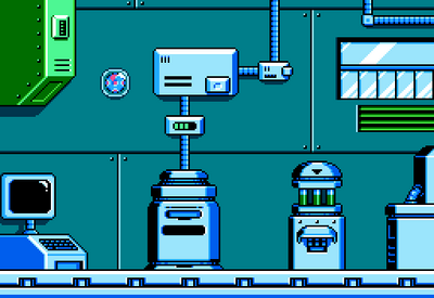 Dr Light's Lab Inside by Hfbn2
It looks like Dr Light's lab is looking good after whatever poorly-trusted robot may have busted it up ^_^;  It also seems the good doctor has reconfigured Buebeam Trap into a security device.  Nice touch!
