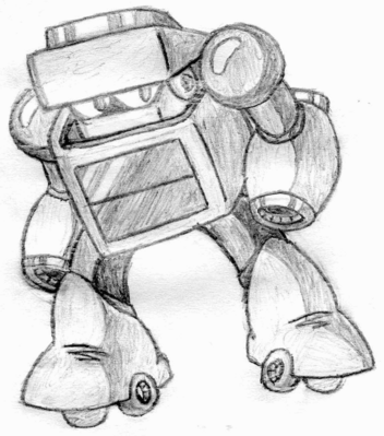 Fool Man by Hfbn2
Next up we have Fool Man.  This Robot Master was designed after a jack in the box, based around April Fools' Day.  Don't get tricked!
