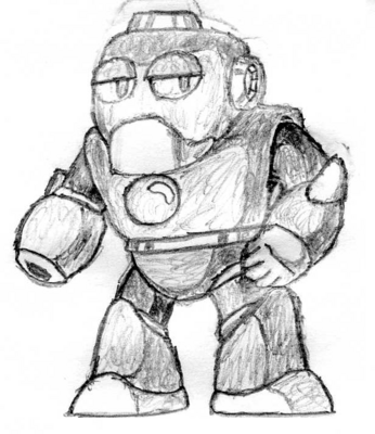 Mac by Hfbn2
Mac is evidently a new assistant, somewhat along the lines of Auto.  He was created by Dr. Max, who also created the eight Robot Masters of the game.  Mac stands for Max Assistant Companion, and he evidently has the personality of a butler.
