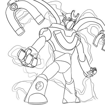 MagnetMan EXE by obelisk104
Here we have an alternate design for MagnetMan.EXE.  I do know some people who didn't like the official one, so this is a nice alternative.
