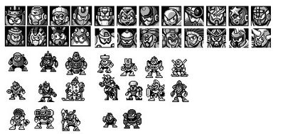 Mega Man Gameboy Undone by DelralionV2
This set of sprites shows GB style portraits and sprites of Robot Masters that either never appeared on the GB, or weren't quite accurate to their NES counterparts.
