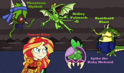 Metroid Mania by Megamannerd63
Sure, Ridley might seem like it would make more sense for me, but truthfully Phantoon is probably my favorite Metroid series boss.  There's just something so weird and interesting about it.
