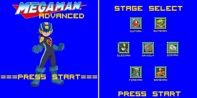 Mega Man Advanced by JokerTH08
I wonder if anyone's ever tried making a romhack of MM1 with this sort of thing in mind, replacing characters with EXE equivalents...
