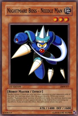 Needle Man by zacexe3
Needle Man always was a pain to deal with.  Being able to strike quickly from a distance seems to fit him well.

