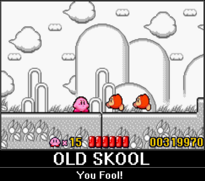 Old Skool by GandWatch
Sometimes, old school is best.  We can't be the only ones who smiled at the retro level in Kirby's Adventure.
