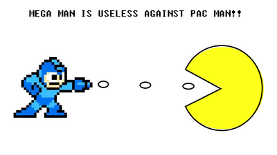 Pac Man vs Mega Man by Ced1214
There comes a time when you just have to admit you're outmatched...
