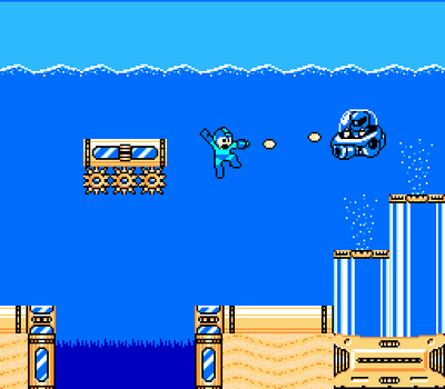 Pearl Woman Stage 2 by Hfbn2
It looks like after the beach areas, Mega Man will head into the water for Pearl Woman's stage.  Can the death spikes be far behind? X)
