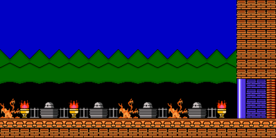 Sample Map 1 by SammerYoshi
It seems SammerYoshi is working on a project known as Skull Castlevania.  Here we have an outdoor entry to the castle, it seems.
