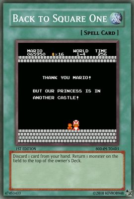 Back to Square One by KevROB948
Ah, perhaps the most iconic message in all of video gaming.
