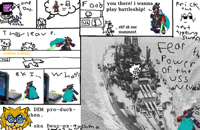 Twas Too Tempting by ioddandodd
Well, SirColonel did want someone to do a comic of him playing Battleship... ^_^;
