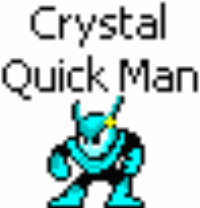 Crystal Quick Man by SammerYoshi
Hmm.... which wins out, my love of shinies, or my fear of Quick Man.....  I'll have to get back to you on that one...
