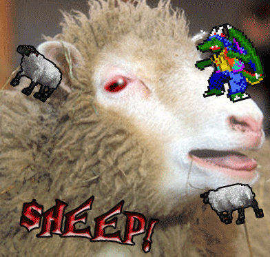 SHEEP by Neo
See, now THIS is more what I would have expected of a sheep in Silent Hill...
